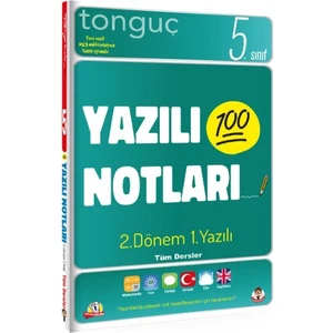 Tonguç Akademi 5. Sınıf Yazılı Notları 2. Dönem 1. Yazılı