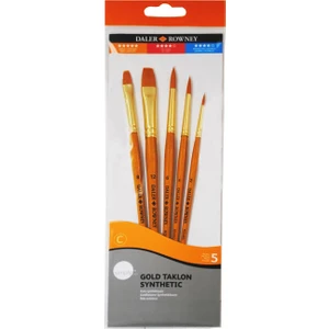 Daler Rowney Simply Gold Taklon Synthetic 5li Fırça Seti KOD:502