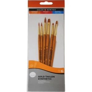 Daler Rowney Simply Gold Taklon Synthetic 6lı Fırça Seti KOD:601