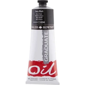 Daler Rowney Graduate Yağlı Boya 200 ml 034 Ivory Black