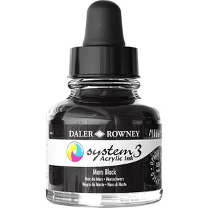 Daler Rowney System 3 Akrilik Mürekkep 29.5 ml 036 Mars Black