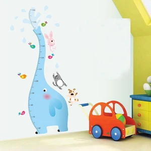 Crystal Kids Çocuk Odası Dekoru Boy ve Gelişim Ölçer Mavi Fil