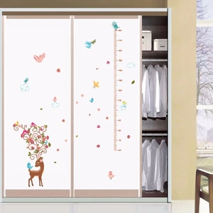 Crystal Kids Yavru Ceylan Bebek ve Çocuk Odası Dekoru Boy Ölçer Duvar Sticker