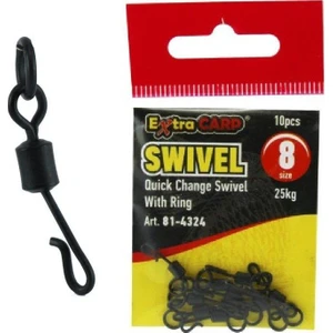 Extra Carp Quıck Change Swıvels Wıth Rıng 10Pcs
