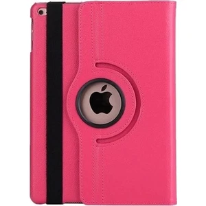 iPad 2-3-4 Kılıf Deri Uyku Modlu 360° Dönerli Standlı Komple Koruma 9.7" Pembe