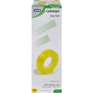 Mas Selobant Yapıştırıcı Bant 12 mm x 33 Metre 12’li