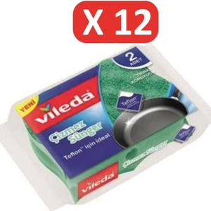 12 Paket 2'li Oluklu Çizmez Sünger