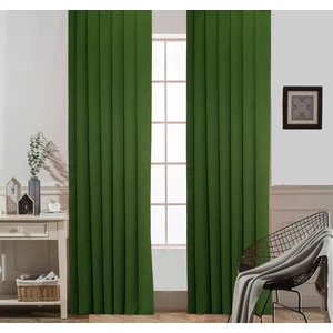 Pileli Fon Perde Çimen Yeşili 70 x 260 cm