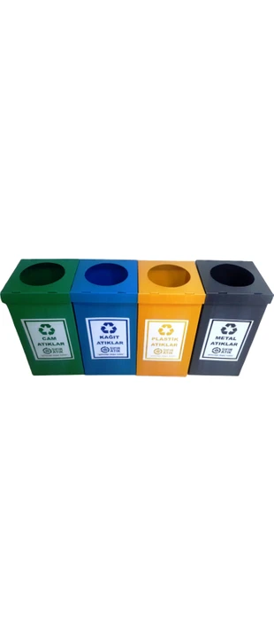 Resim e-market Sıfır Atık Toplama Kutusu 4'lü Set 