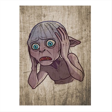 Tablomega Gollum Art Mdf Tablo Fiyati Taksit Secenekleri