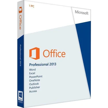 Microsoft Office 2013 Profesyonel 32/64 Bit Süresiz