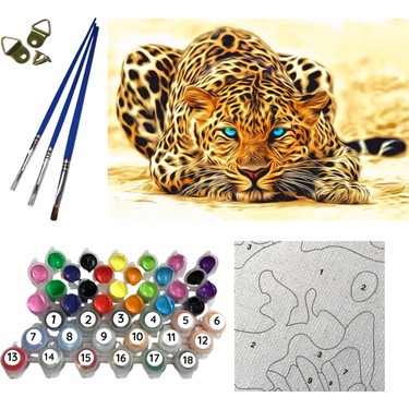 Tale Hobby Sayilarla Boyama Hobi Seti Leopar Numarali Fiyati