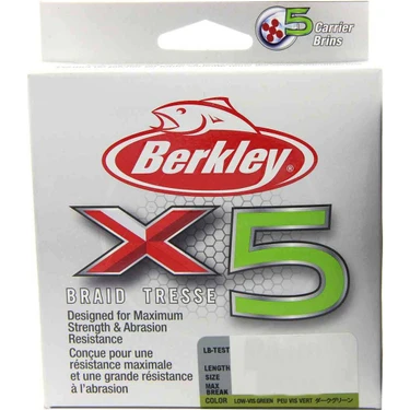 Berkley X5 Braid Tresse Green Ip Olta Misinası 300