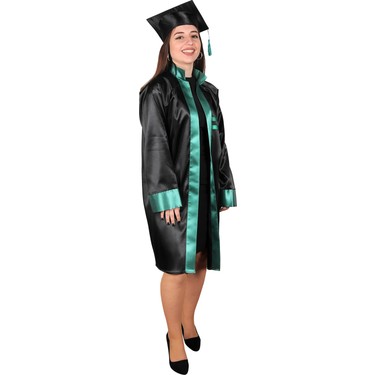 Mezuniyetshop Mezuniyet Cubbesi Lise Siyah Yesil On Biyeli Fiyati