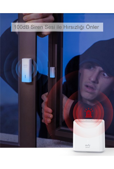 Anker Eufy Security Akıllı Güvenlik Alarmı - Kapı ve Pencere Sensörü - T8900