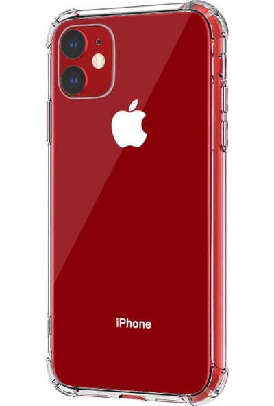 Case 4U Apple iPhone 11 Darbe Emici Silikon Kılıf Şeffaf