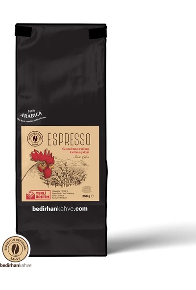 Bedirhan Kahve Espresso Kahve Çekirdek / Öğütülmüş 250G