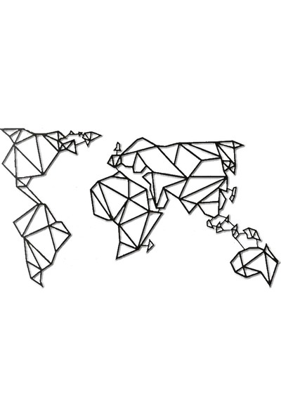 Monge Dizayn Dünya Haritası Metal Tablo