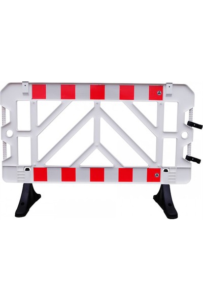 İlgi Trafik Plastik Güvenlik Bariyeri Güvenlik Barikatı 1500 x 1000 mm Beyaz