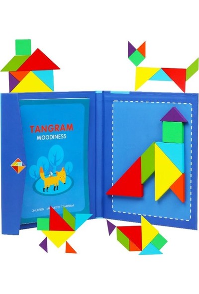 Piramigo Mıknatıslı Puzzle Yapboz + Tangram Kitabı