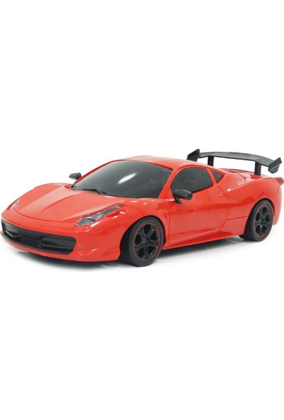 Toysan Oyuncak Sürtmeli Süper Car Ferrari Oyuncak Spor Araba - Kırmızı