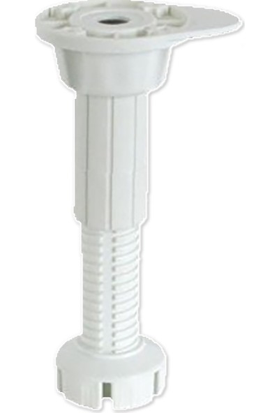 Mv Mutfak Baza Ayağı Plastik 10-15 cm Ayarlı Beyaz 4'lü