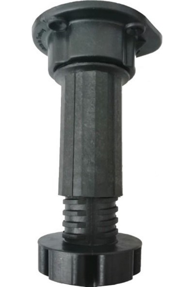 Mv Mutfak Baza Ayağı Plastik 10-15 cm Ayarlı Siyah 4'lü