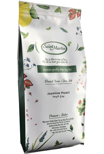 Saint Martin Jasmine Pearl Dökme Yeşil Çay 250 gr
