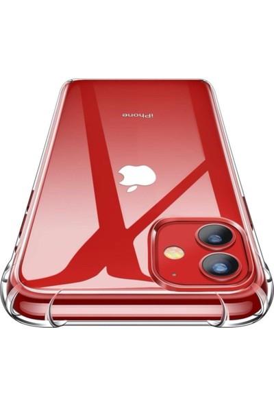 Guesche Apple iPhone 11 Şeffaf Airbag Antishock Silikon Kılıf