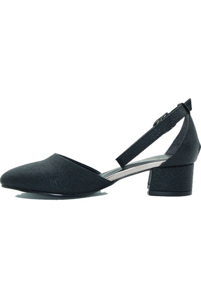 Aktenli Kadın Topuklu Ayakkabı 61190 Siyah