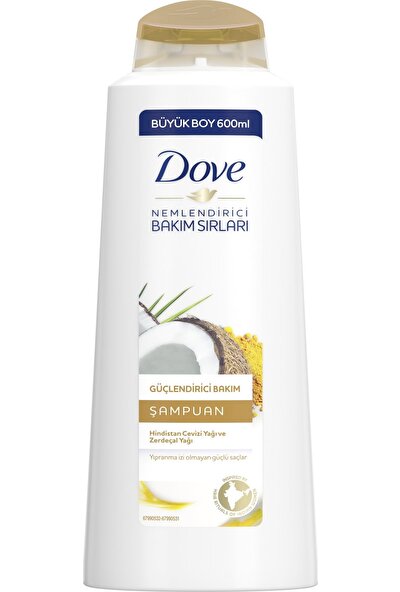Dove Güçlendirici Bakım Hindistan Cevizi Yağı ve Zerdeçal Yağı Şampuan 600 ML