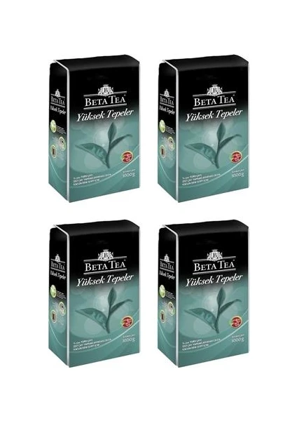 Beta Tea Yüksek Tepeler Dökme Çay 1 kg x 4