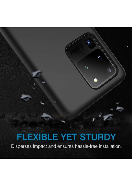 Case 4U Samsung Galaxy S20 Ultra Kılıf Klasik Mat Renkli Yumuşak Premier Silikon Lacivert