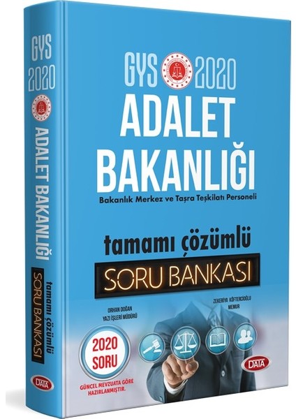 GYS 2020 Adalet Bakanlığı Tamamı Çözümlü Soru Bankası