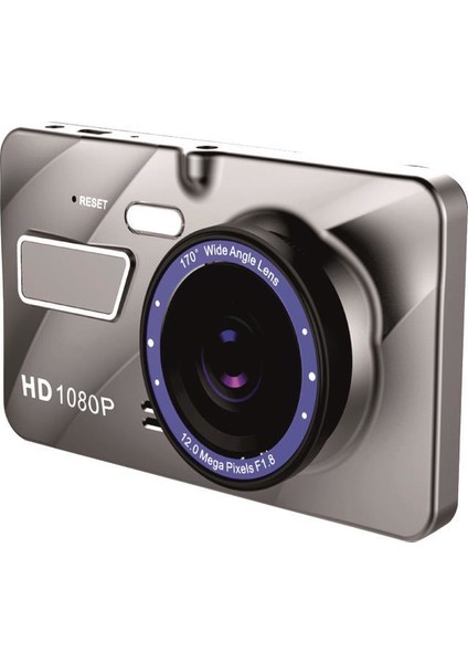 C - 659 Türkçe Araç Içi Kamera 12MP 4.0 Inç  Çift Lens