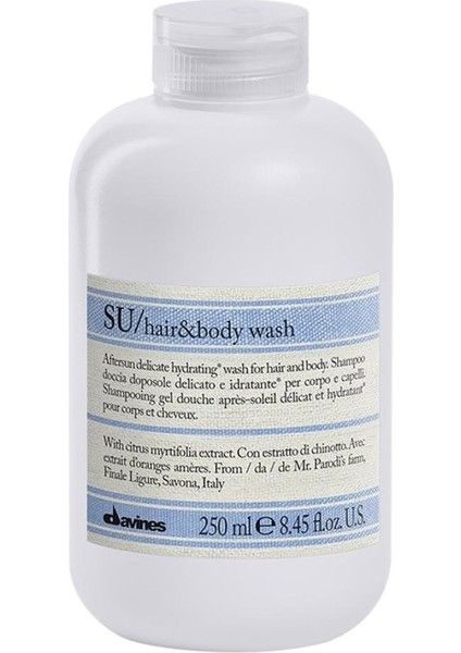 Su Güneş Sonrası Koruyucu Saç ve Vücut Şampuanı 250 ml