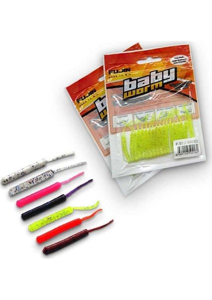 Baby Worm 5.2cm Floating LRF Silikonu Pearl White