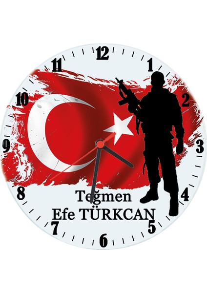 Askere Hediye Isimli Ofis Duvar Saati