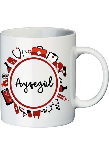 14 Mart Tıp Bayramı Hediyesi Isimli Kupa Bardak