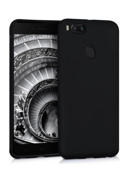 Xiaomi Mi A1 Kılıf Premier Mat Silikon Kılıf Slim Fit Siyah