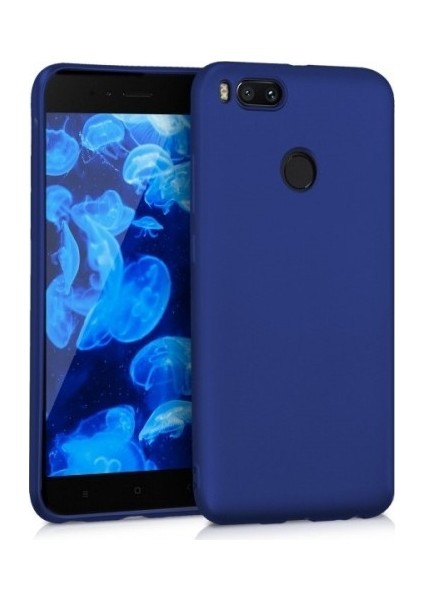 Xiaomi Mi A1 Kılıf Premier Mat Silikon Kılıf Slim Fit Lacivert