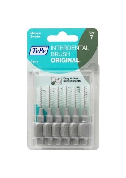 Blisterli Arayüz Fırçası 6 Lı Gri