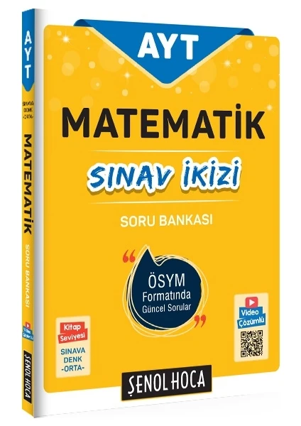 Şenol Hoca Yayınları AYT Matematik Sınav İkizi Soru Bankası