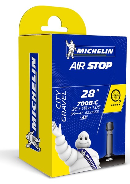Airstop İç Lastik 700x35-47 34mm Kalın Sibop A3