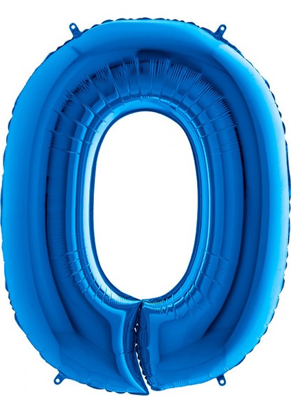 O Harf Grabo Mavi Folyo Balon 102 cm
