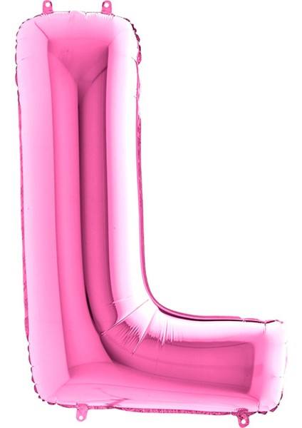 L Harf Grabo Fuşya Folyo Balon 102 cm