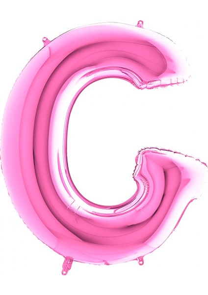 G Harf Grabo Fuşya Folyo Balon 102 cm