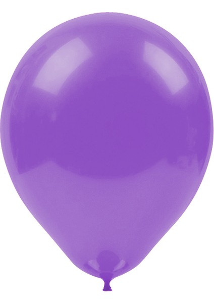 Metalik Lila Lateks Balon 10'lu