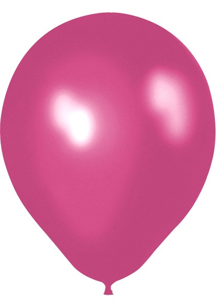 Metalik Fuşya Lateks Balon 10'lu