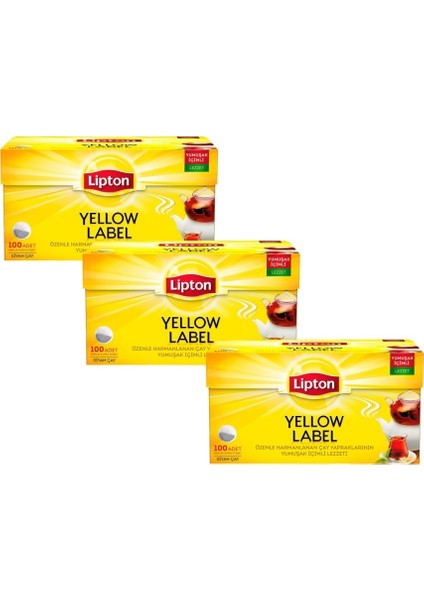 MP Lipton Yellow Label Demlik Poşet 100 x 3 Paket